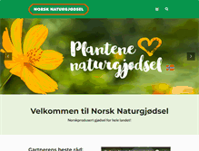 Tablet Screenshot of naturgjodsel.no